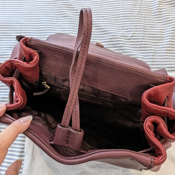 MARC by Marc Jacobs Irina KMJ Red and Wineberry Handbag Purse - Picture 2 of 9